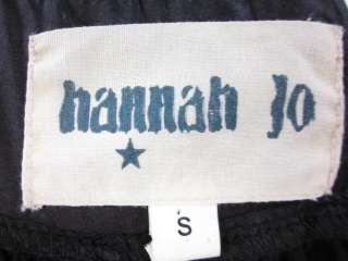HANNAH JO Black Sequin Short Sleeve Dress Sz S  