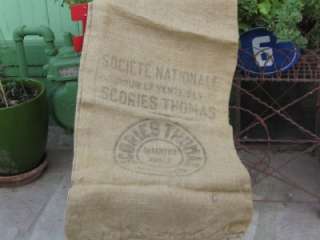 Vintage French Hessian Sign Sack  