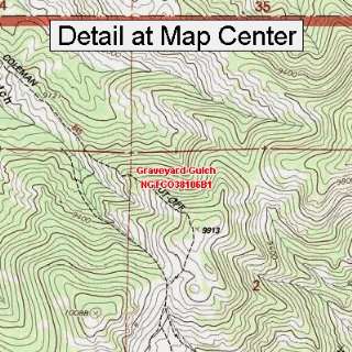 USGS Topographic Quadrangle Map   Graveyard Gulch, Colorado (Folded 