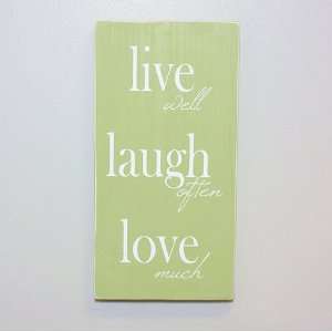  Live, Laugh, Love LDS Plaque with Easel