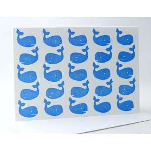  carrot & stick baby beluga whale letterpress noteset 