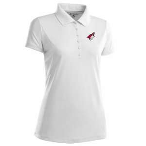 Phoenix Coyotes Womens Pique Xtra Lite Polo Shirt (White)  