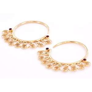  12g GOLD PLATED Indonesia Style Earrings   Price Per 2 