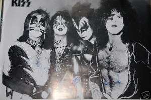 KISS ~ RARE HAND SIGNED AUTOGRAPH POSTER ~ HEAVY METAL  