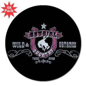   Sticker (48 Pack) Cowgirl Country Wild and Untamed 