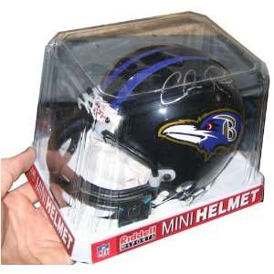 NFL Football Mini Helmet by Riddell   AUTOGRAPHED by Chris Redman (BR 