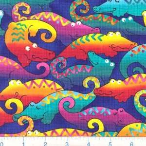  45 Wide Happy Crocs Fabric By The Yard Arts, Crafts 