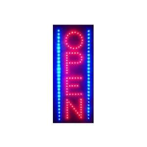   Open LED Sign (Red & Blue) (26H x 11W x 1D)