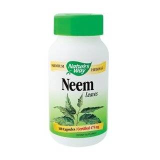 Natures Way Neem Leaves, 475 mg, 100 Capsules