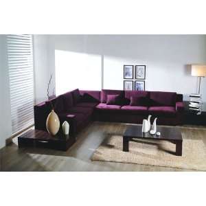  2pc Contemporary Modern Sectional Fabric Sofa Set, SH 236 
