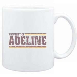 Mug White  Property of Adeline   Vintage  Female Names  