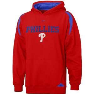   Phillies Red Youth Pass Rush Hoody Sweatshirt