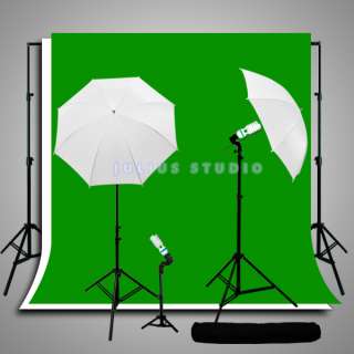Photography Photo Julius Studio Lighting Light Umbrella Muslin Kit New 