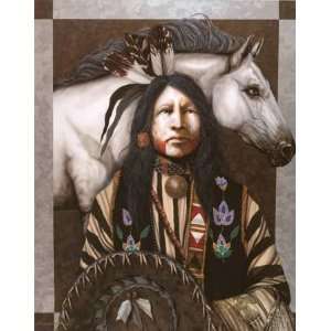 JD Challenger   Johnny White Horse Canvas Giclee