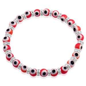  Swarovski Evil Eye Bracelet made from Red Italian Moreno 