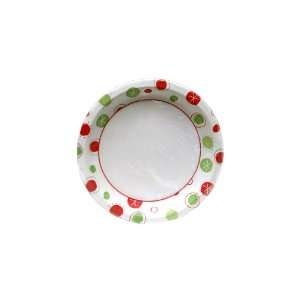  Holiday Dots Heavy Duty Disposable Christmas Paper Plates 