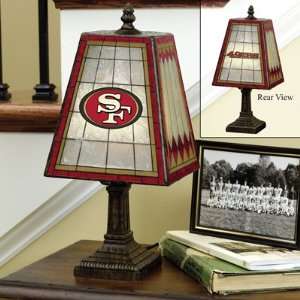  San Francisco 49ers Art Glass Table Lamp Memorabilia 