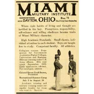 Miami Military Institute Academy Dayton Cadets Educational Institution 