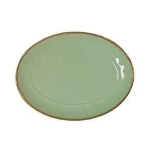 Anna Weatherley Colors Mint Green Oval Platter Oval Platter  