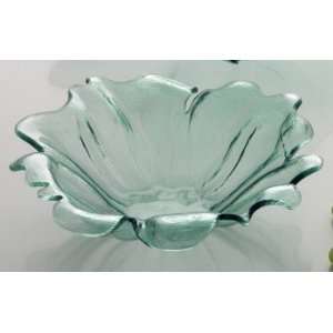  Water Lily deep bowl Handmade glass 12 deep bowl produced 