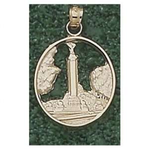  Army Black Knights Solid 14K Gold Trophy Chapel Pendant 
