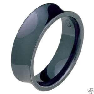 Black Titanium Ring Wedding Band Engagement Rings Bands  