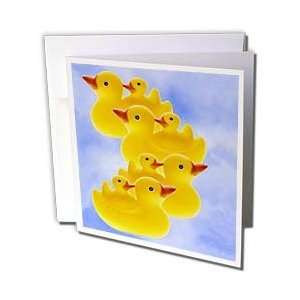  Rubber Duck   Toy Duck on blue   Greeting Cards 12 
