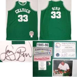  Larry Bird Signed Celtics 1985 86 Model Authentic Mitchell 