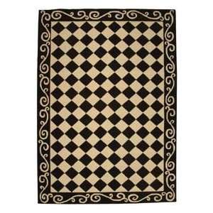  Safavieh Chelsea HK711A Black and Ivory Traditional 26 x 