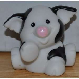 Little People White & Black Pig Piggy Piglet 2001  Replacement Figure 