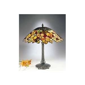    Maple Leaf Tiffany Table Lamp   DLE 7861 677