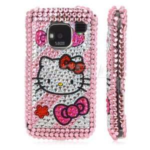   PINK HELLO KITTY CRYSTAL BLING CASE COVER FOR NOKIA E5 Electronics