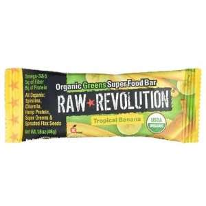 Raw Revolution Organic Greens Super Food Bar, Tropical Banana, 1.6 oz 