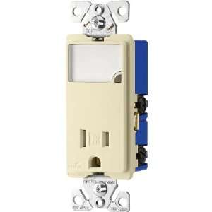 Cooper Wiring Devices 15 Amp Almond Decorator Single Electrical Outlet 