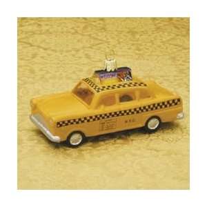 Pack of 8 Glass Blown New York City Taxi Cabs Christmas Ornaments 4 