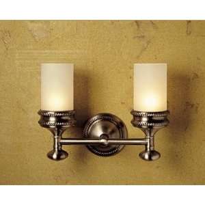  WALL MOUNT DBL ROUND 3 CRACKLE GLASS