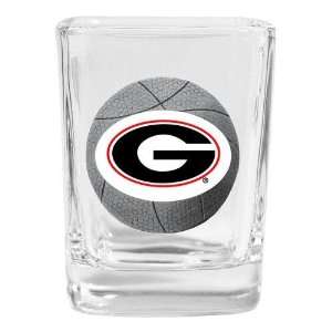  Georgia Bulldogs NCAA Basketball Square Shot Glass Sports 
