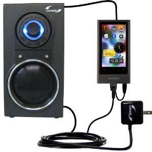   Speaker with Dual charger also charges the Samsung YP P3  Players