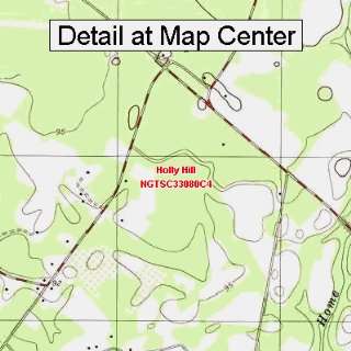 USGS Topographic Quadrangle Map   Holly Hill, South Carolina (Folded 