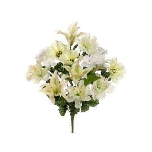   White Lily/Peony/Orchid Mixed Bush   Set of 2 bushes