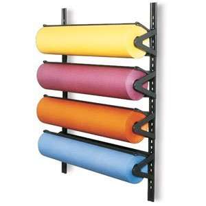   Paper Roll Racks   Wall Mounted Paper Roll Rack, 3 Roll Unit Home