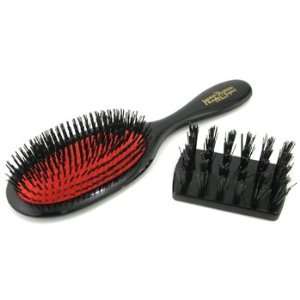 Boar Bristle   Handy Bristle Pure Bristle Handy Size Hair Brush ( Dark 