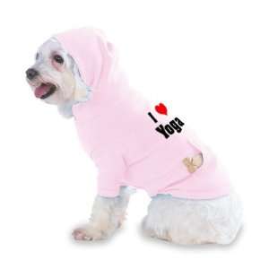  I Love/Heart Yoga Hooded (Hoody) T Shirt with pocket for 