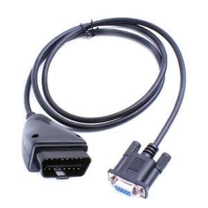  OBD2 16Pin to DB9 Serial Port Adapter Cable Electronics