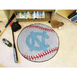 UNC   Chapel Hill NCAA Baseball Round Floor Mat (29) NC Logo 
