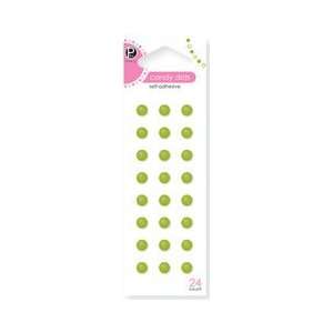  Pebbles Candy Dots Stickers 24/Pkg Spring Green 
