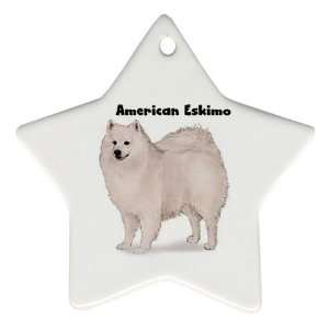  American Eskimo Ornament (Star)