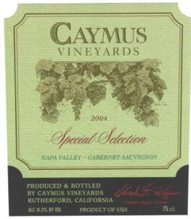 Caymus Special Selection Cabernet Sauvignon 2004 