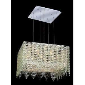  Impressive square drip formed crystal chandelier lighting 