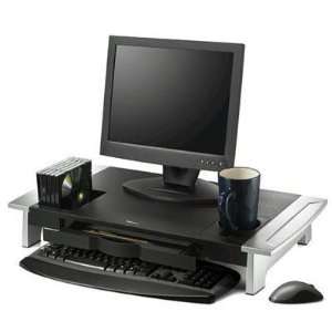   Riser Black Silver Support CRT Desk mountable
